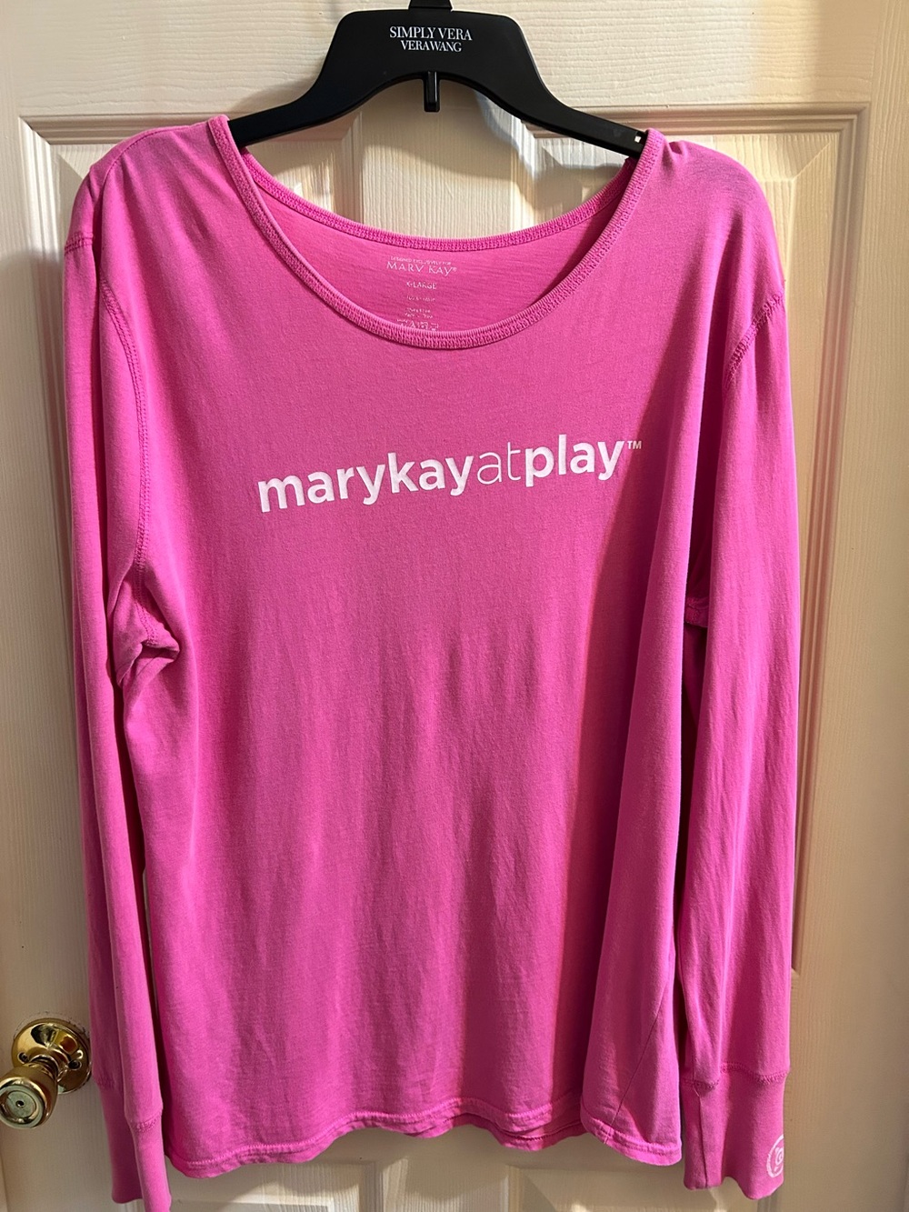 Mary Kay At Play Women’s Long-Sleeve Pink Logo Tee